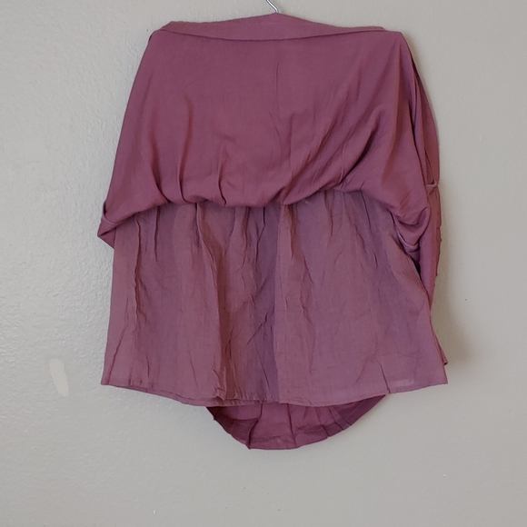 Sim & Sam - Mauve Pleated Skater Mini Skirt  Size S - Picture 3 of 5